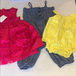 Baby Gap dress and rompers